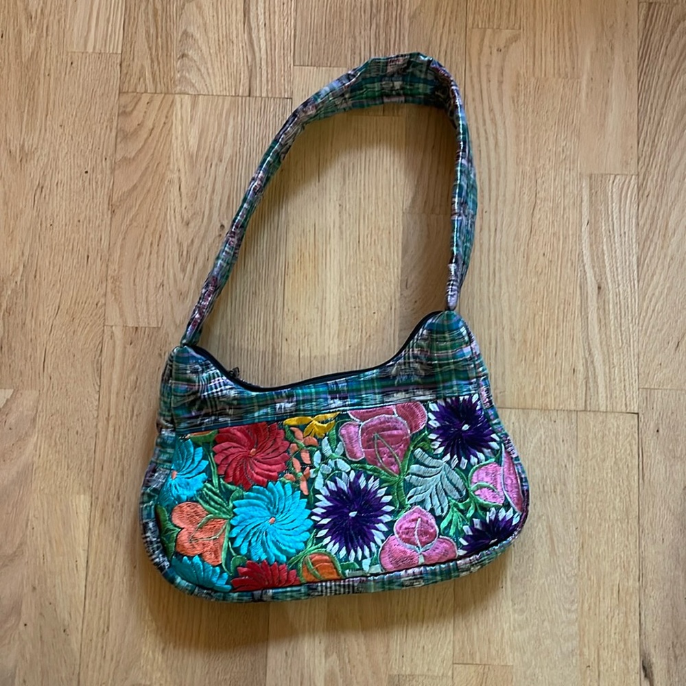 Handmade Floral Purse from Guatemala